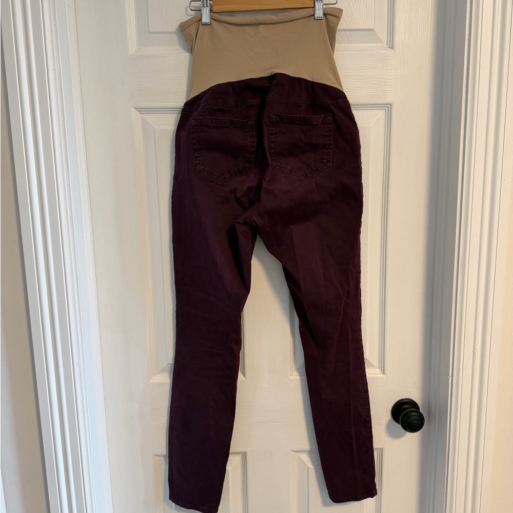 Purple Maternity Pants - Picture 2 of 3